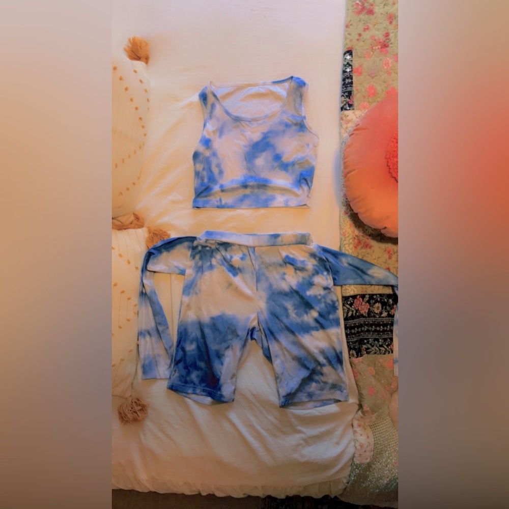 Biker shorts and tank Set
